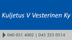 Kuljetus V. Vesterinen Oy logo