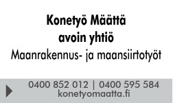 Konetyö Määttä avoin yhtiö logo