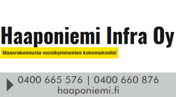 Haaponiemi Infra Oy logo