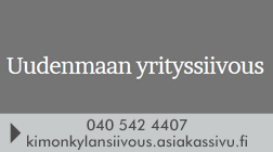 Uudenmaan yrityssiivous logo