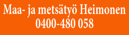 Maa- ja metsätyö Heimonen logo