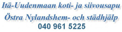 Itä-Uudenmaan koti- ja siivousapu - Östra Nylands hem- och städhjälp logo