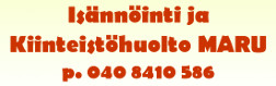 Isännöinti ja kiinteistöhuolto MARU logo