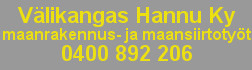 M.H. Välikangas Oy logo