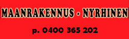 Maanrakennus - Nyrhinen logo