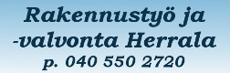 Rakennustyö ja -valvonta Herrala logo