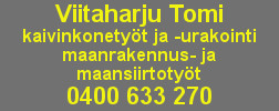 Maanrakennustyö T. Viitaharju Oy logo
