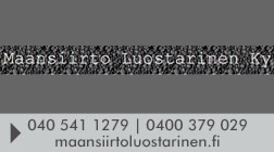 Maansiirto Luostarinen Ky logo